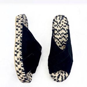 [Free People] Black Tuscan Slip On Sandals